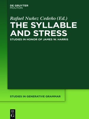 cover image of The Syllable and Stress
